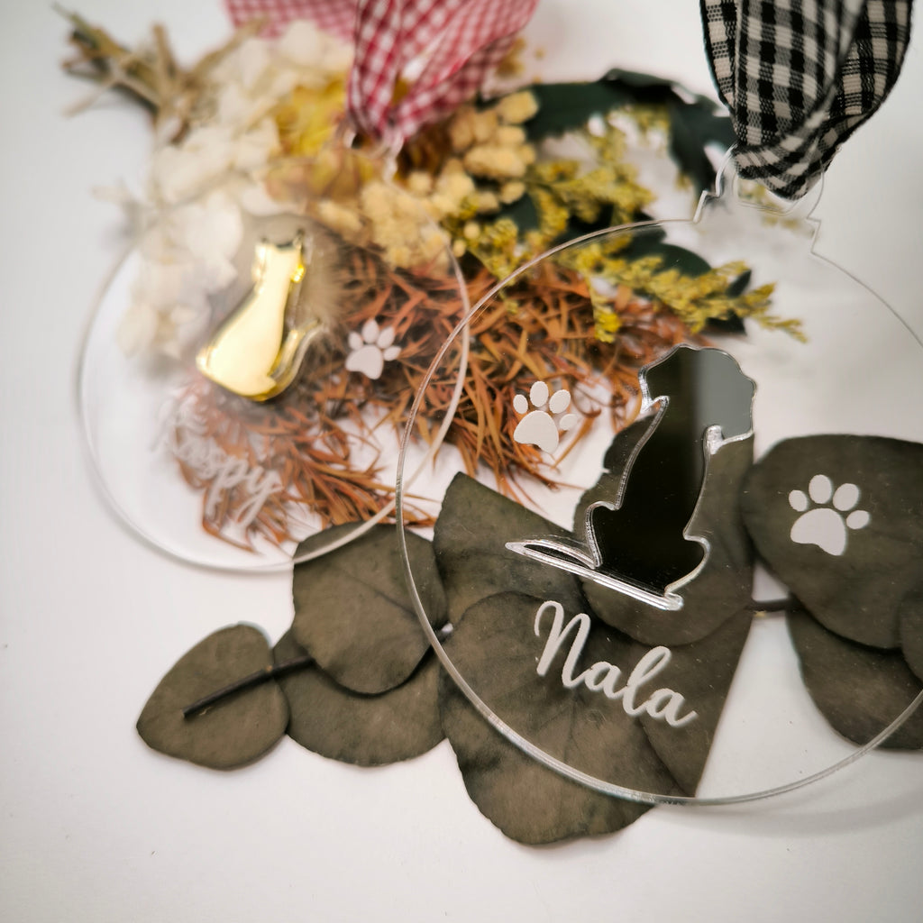 Bola de Navidad en metacrilato "Mascotas"