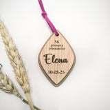 Llavero de comunión de madera